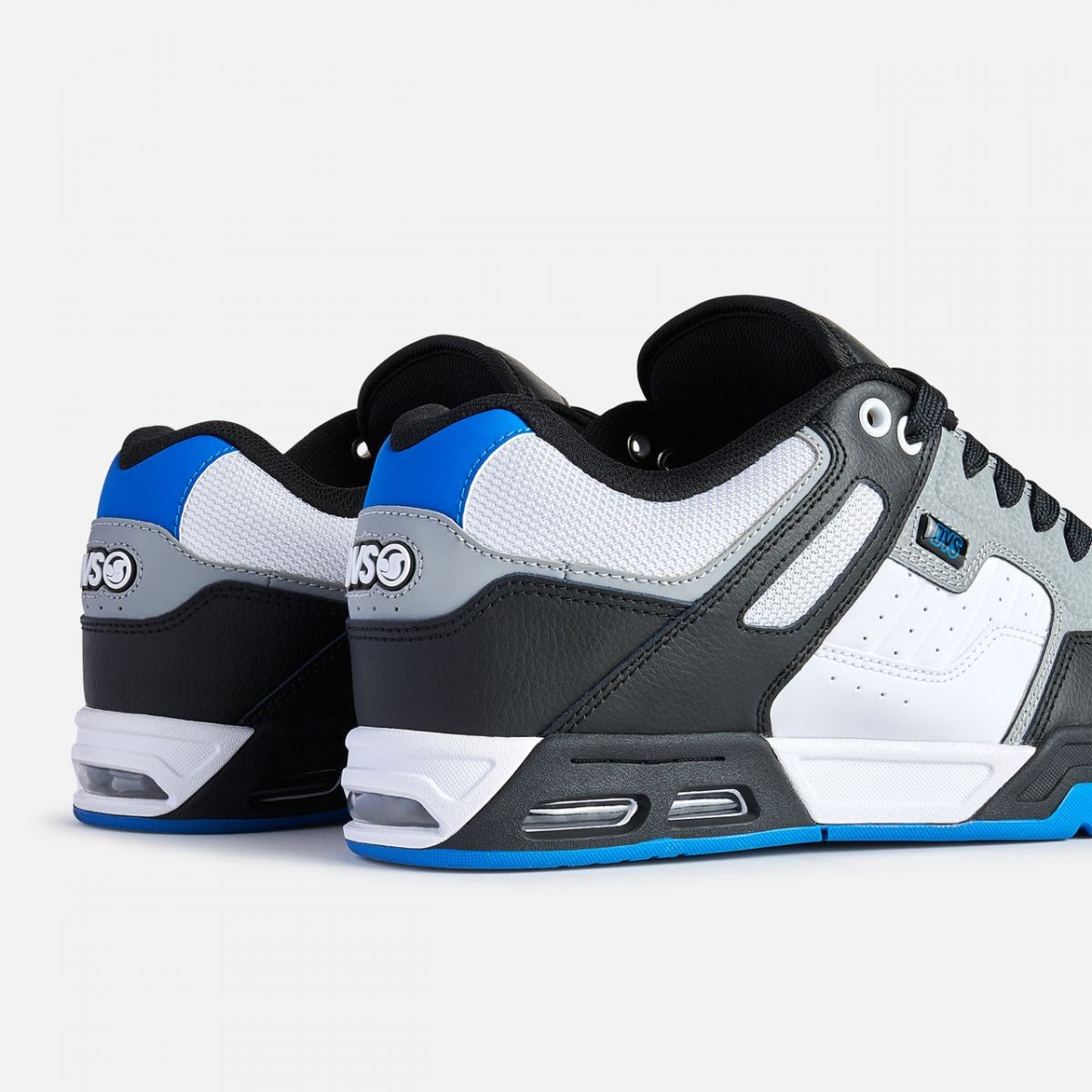 DVS Men's Enduro Heir Skate Shoe White/Black/Blue - DV01150004, White/Black/Blue