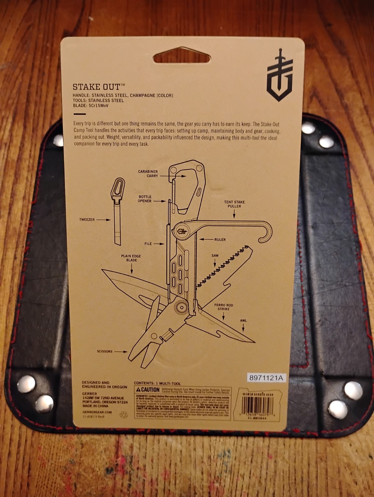 Gerber Stake Out Multi Tool 11 Tools In 1 2.5" Stainless Steel Blade 3.9 OZ