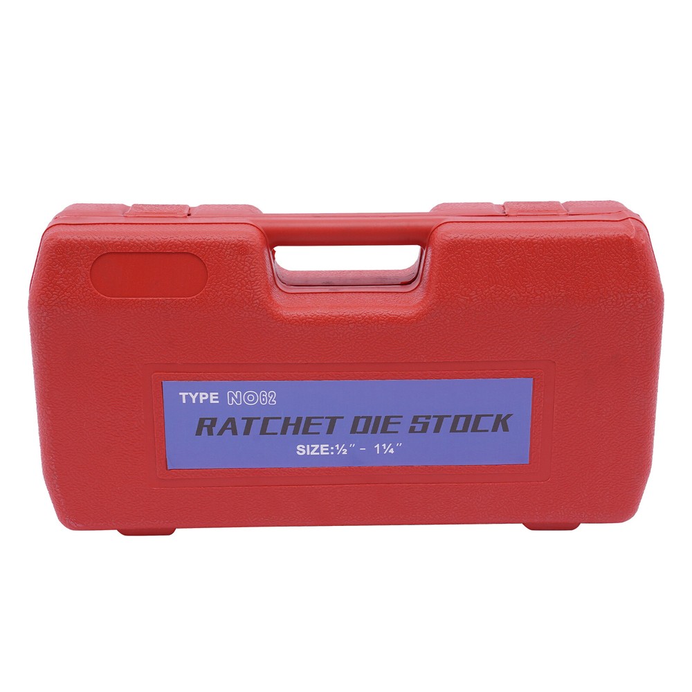 Pipe Threading Kit Pipe Threader 1/2''-1-1/4'' BSPT Plumber Set Die Dies Set Red