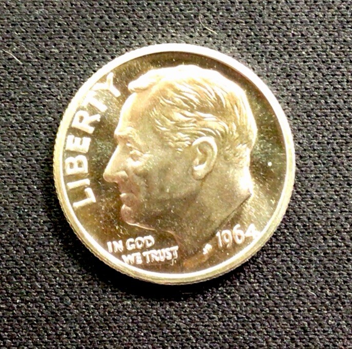 1964 Roosevelt Dime Proof. ENN Coins