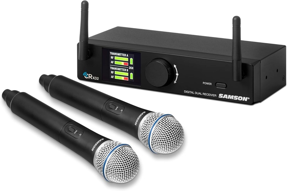 🔥New🔥 Samson Concert XD2 Dual Handheld Digital Wireless Microphone System