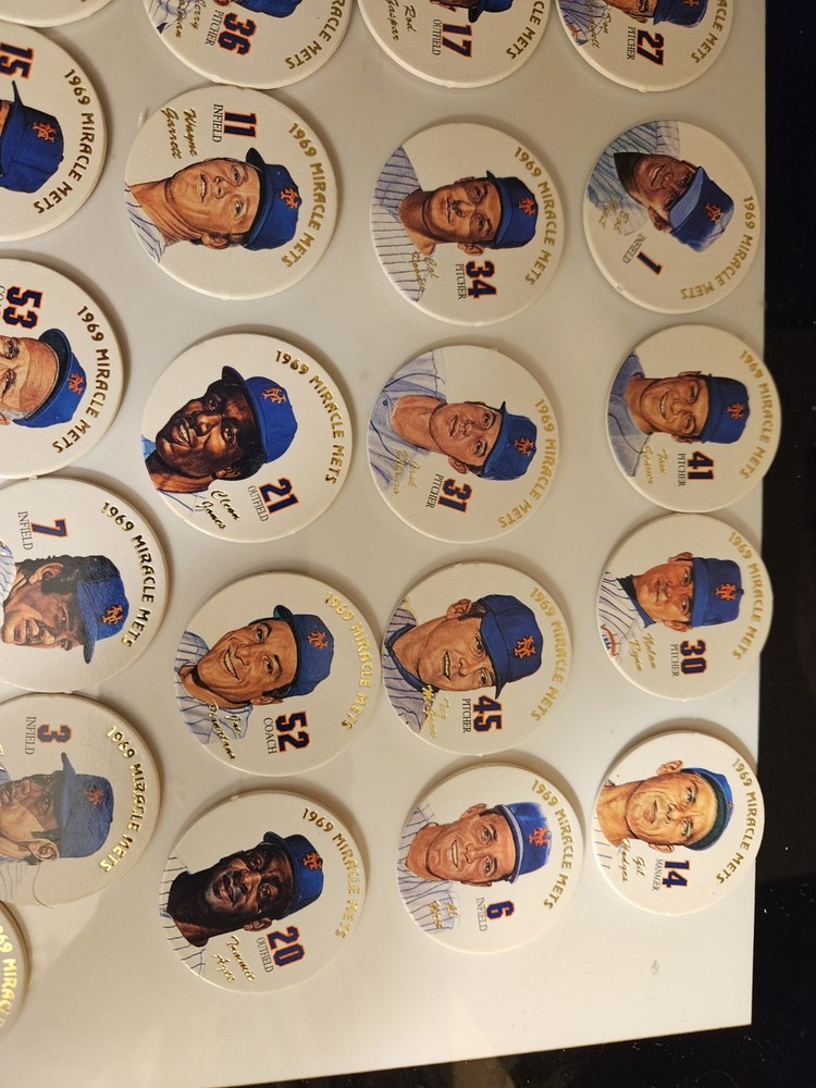 1969 NEW YORK MIRACLE METS 31 POGS