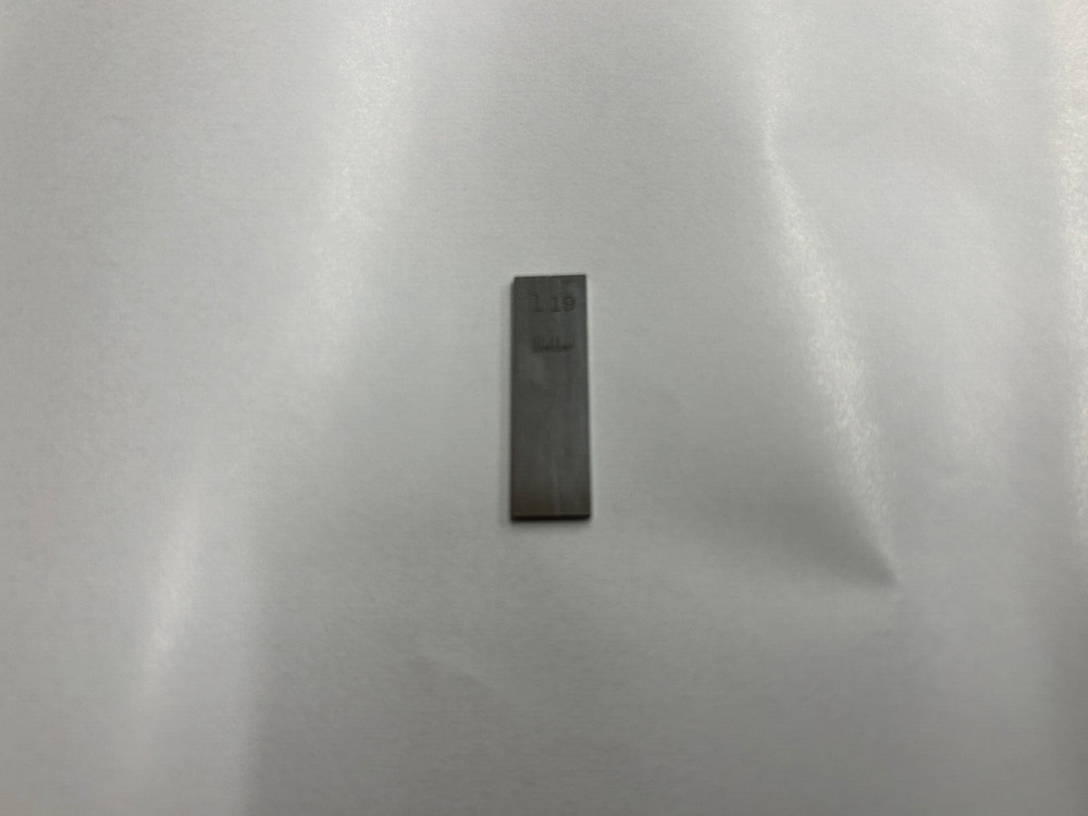 1.19 Webber Rectangular Steel Gage Gauge Block
