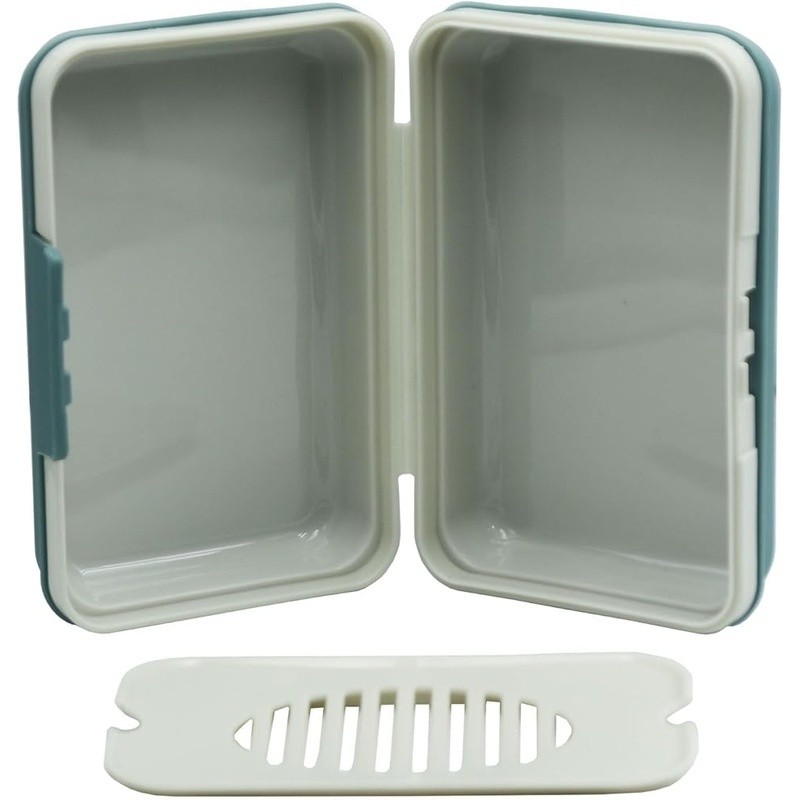Durable Waterproof Soap Case W/ Removable Drain Layer Travel & Outdoor Use