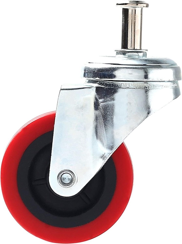 Durable 2.5" Polyurethane Swivel Casters - Perfect for Service Carts & Stools