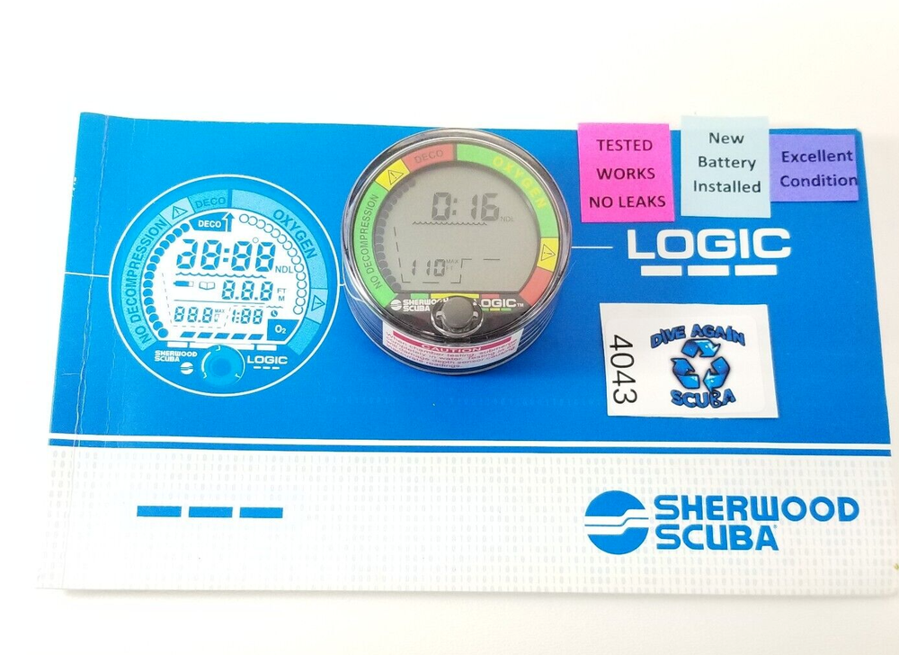 Sherwood Logic Puck Scuba Dive Diving Computer Module Air & Nitrox MINT! #4043