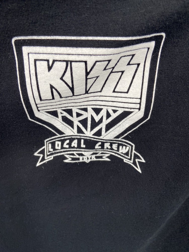 KISS T Shirt Mens XL Black Crew End Of The Road World Tour Concert Rock Band EUC