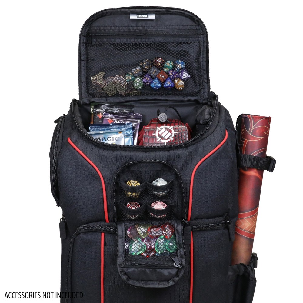 USA Gear Magic the Gathering Backpack with Customizable Interior (Red)