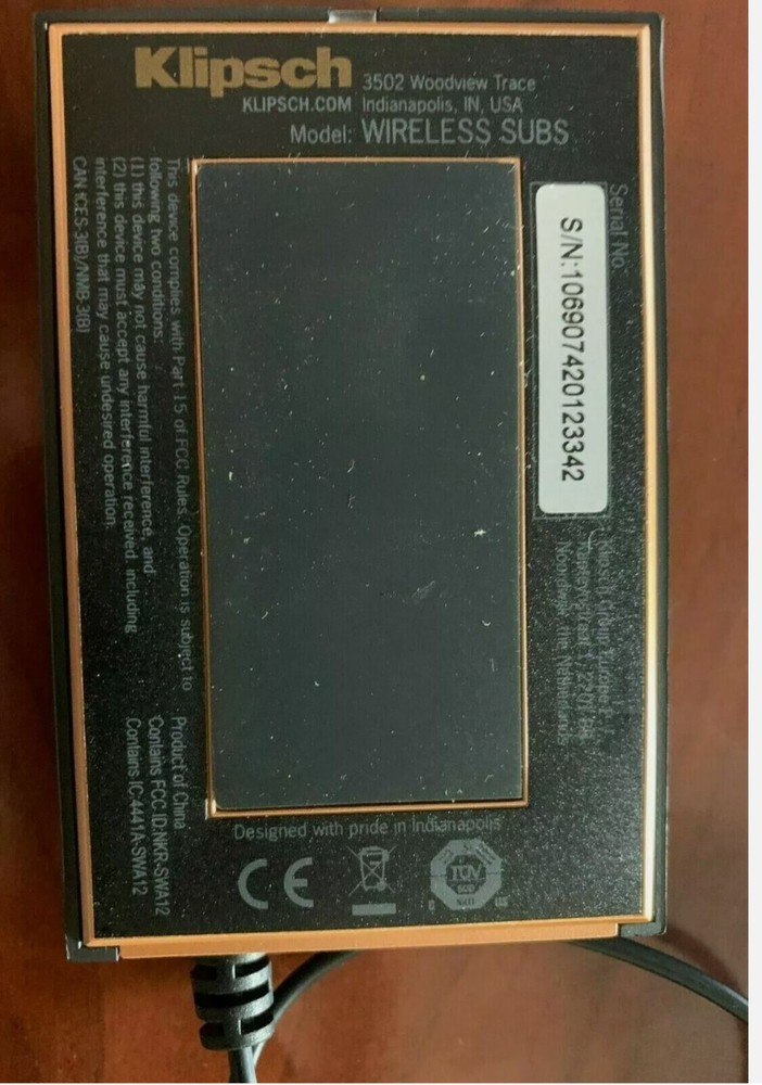 KLIPSCH Wireless SUB KIT SUBS Transmitter Reference Theater Pack