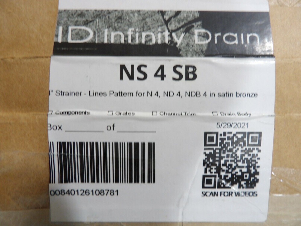 Infinity Drain NS4SB Tile Drain READ