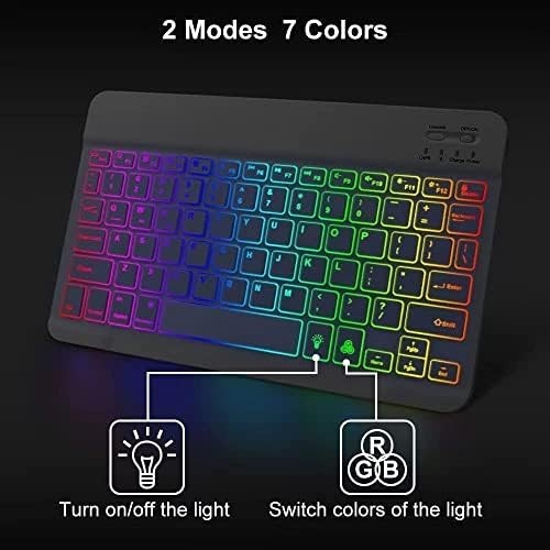 Bluetooth Keyboard and Mouse Combo for iPad - Rechargeable Wireless Keyboard.