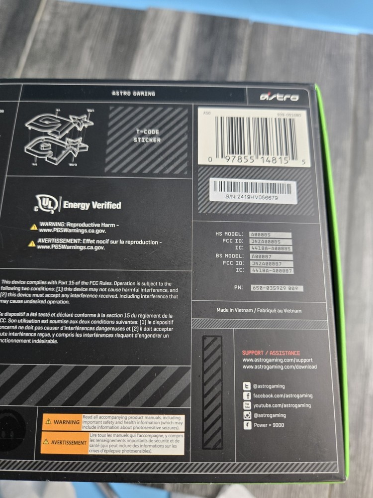 Logitech G Astro A50 Multi-Platform Wireless Gaming Headset + Base Station