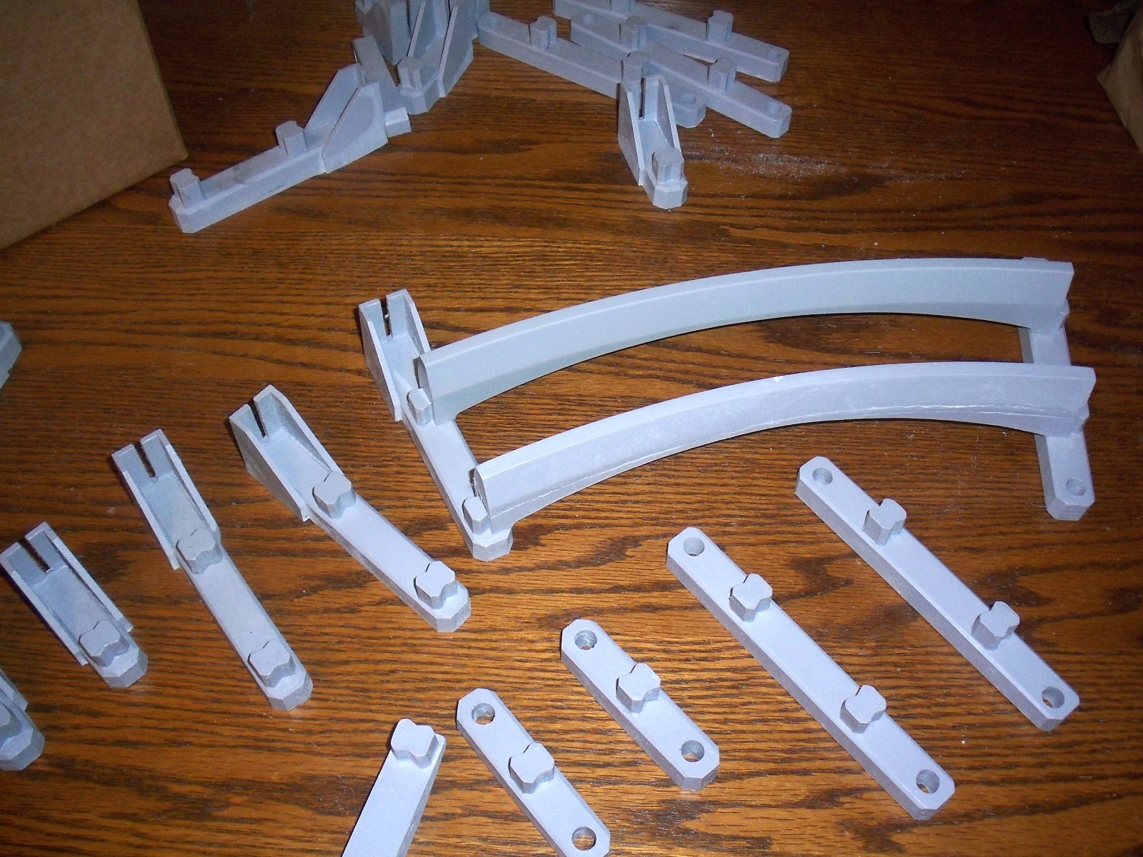 Double Track Wall Bracket for Mounting Disney Monorail Track to a Wall