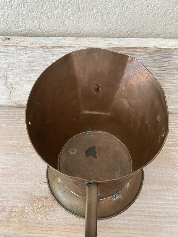 Vintage Rustic Copper Bucket #B12