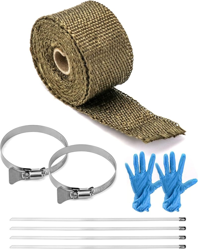 "Fireproof Pipe Wrap Insulation – Heat Resistant Chimney Flue Protector w/ Clips