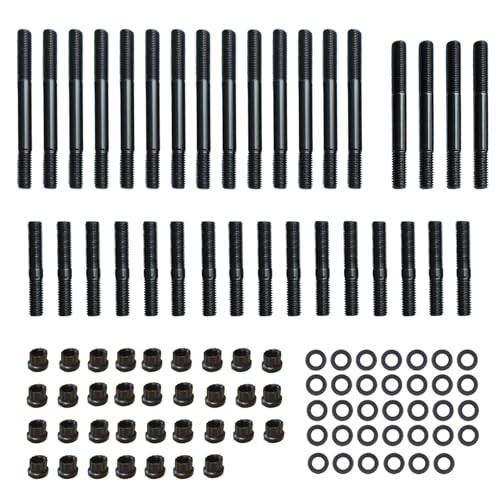 12-Point Cylinder Head Stud Kit Replacement for Chevy Small Block SBC 265 267