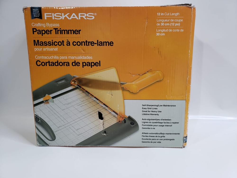 Fiskars Crafting Bypass Paper Trimmer Self Sharpening 12”