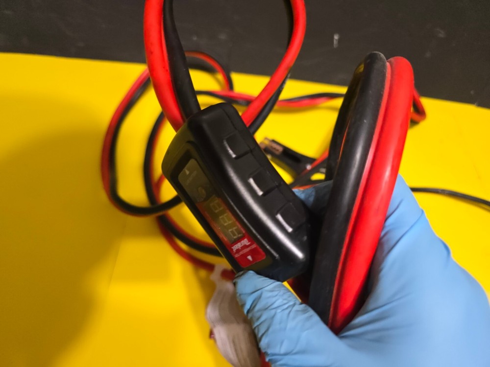 Duralast 16 ft Battery Booster Jumper Cable With Digital Voltmeter
