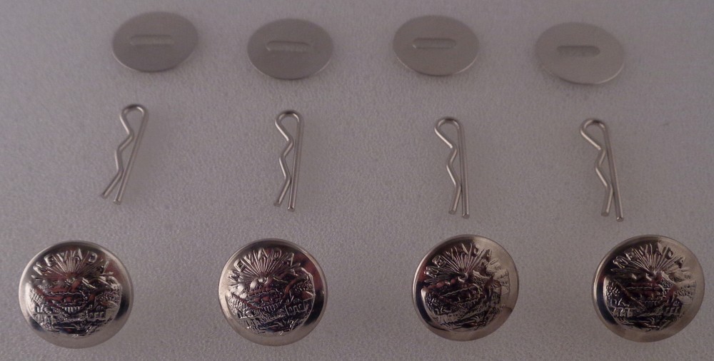Nevada state seal SMALL Silver Uniform Buttons NV