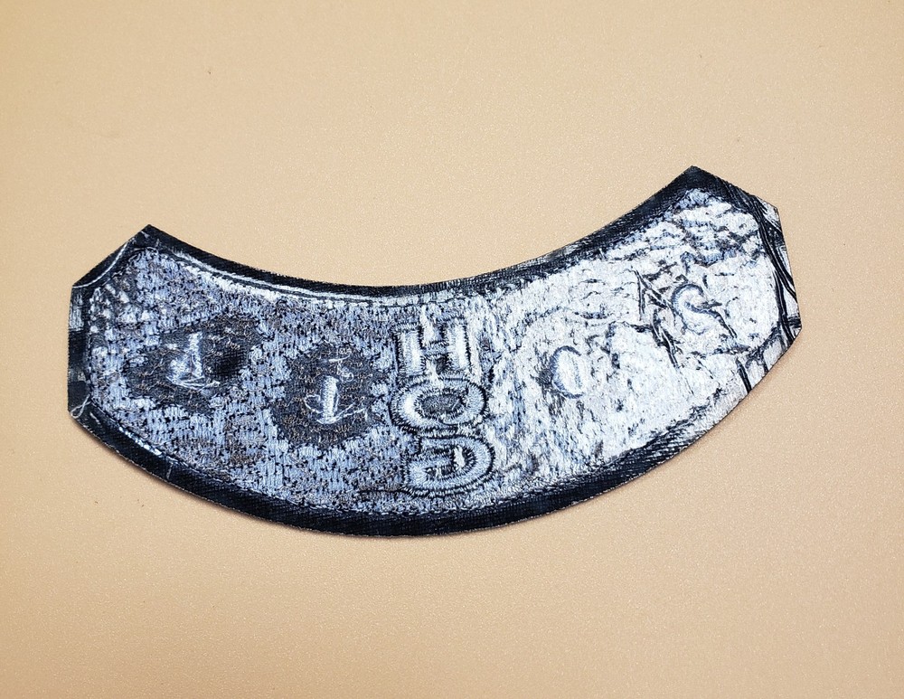 Harley-Davidson Rocker Patch, Hog 2014, Snake Skin