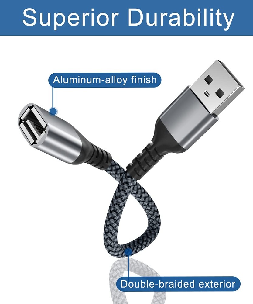 RUXELY USB Data Blocker Adapter 3-Pack,Charge Only Type-A Type A, Grey