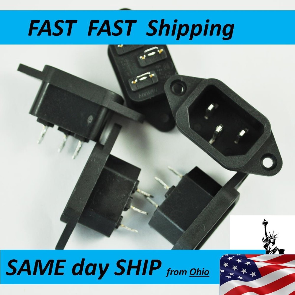 Computer parts cord receptacle socket
