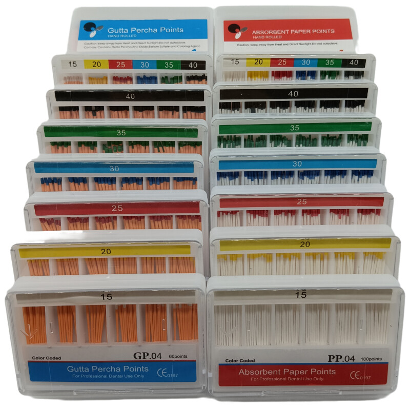 Dental Absorbent Paper Points Gutta Percha Points Endodontic 15-40# EODO Root
