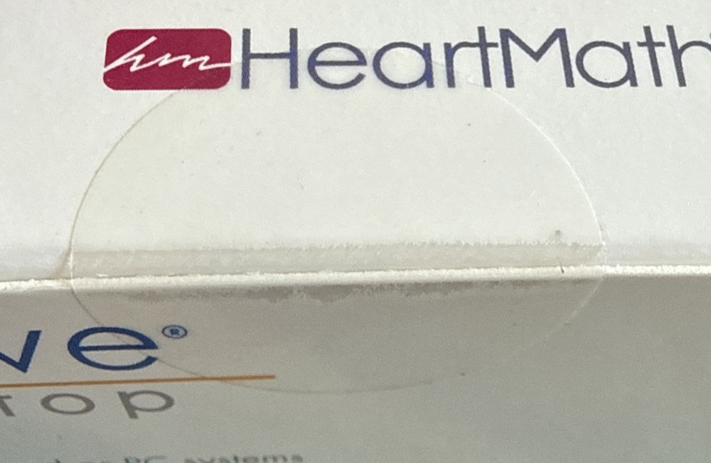 Heartmath EmWave Desktop (PC Or Mac) Software CD Pulse Sensor New Sealed