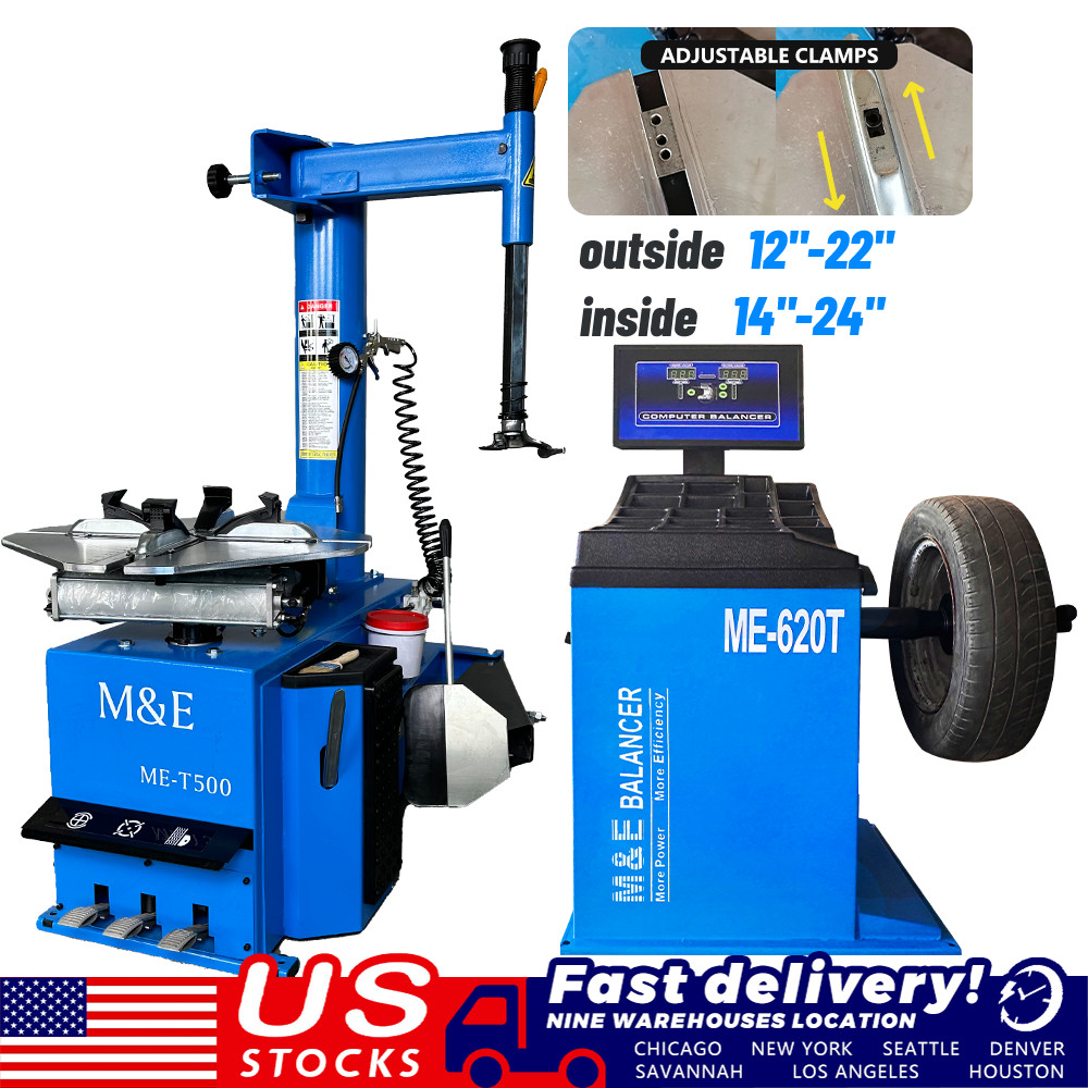 2.0 HP Tire Changer Machine 24 Inch Wheel Balancer Tire Machine Garage Equipment