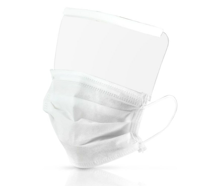 Reusable Face Mask with PET Shield - 25 Masks/Box