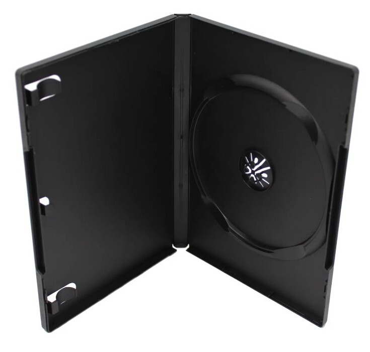 Standard Black DVD 1-disc Replacement Case Movie Storage Shell Case Ps2