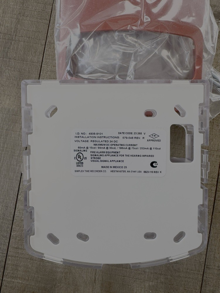 Simplex 4906-9101 TrueAlert Horn Strobe RED - New
