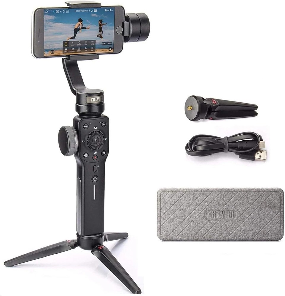 Zhiyun Smooth 4 Gimbal Stabilizer Smartphone iPhone Android Cell Phone 3-Axis