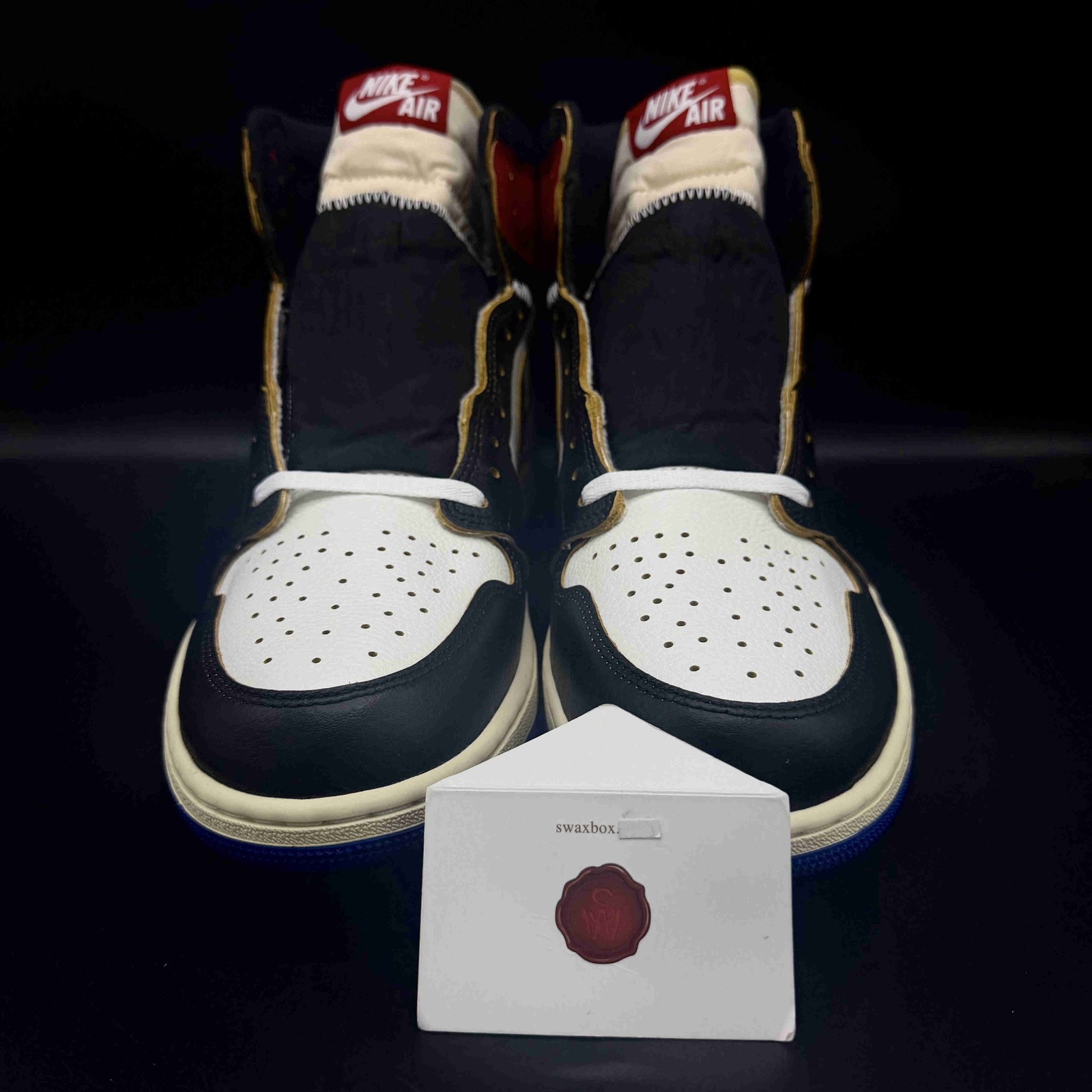 Air Jordan 1 x Union x Fragment Black and Varsity Red IO7847-002 Men Size