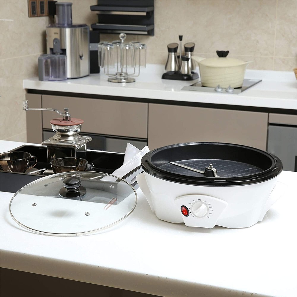 Coffee Roaster Electric Coffee Bean Roaster 0-240℃ Temperature Adjust & Timer