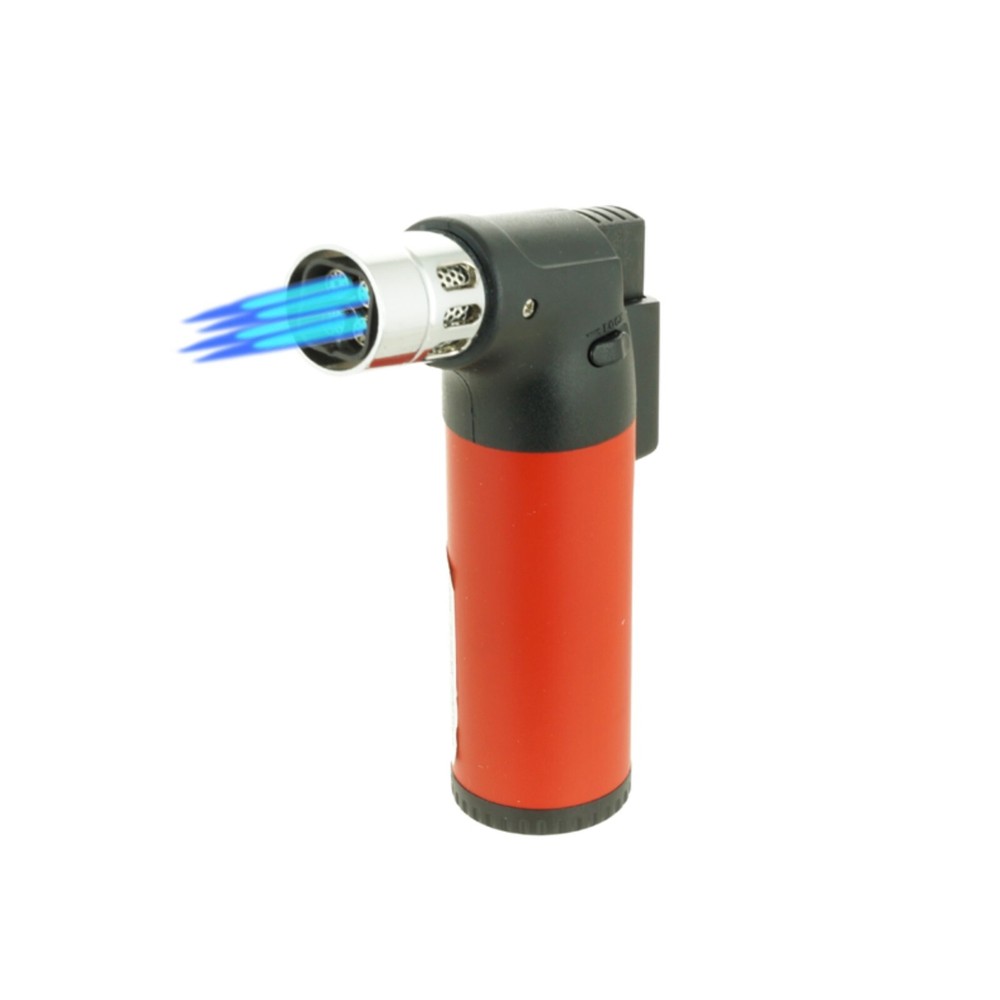 3 Pack Jumbo Quad Jet Flame Torch Gun Lighter Refillable Lockable gift Windproof