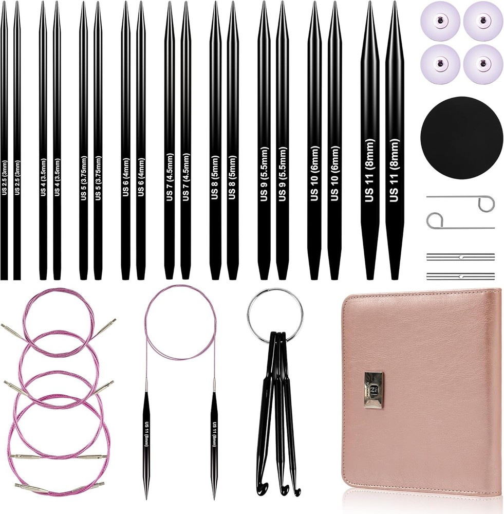 Froggod 4.53-inch 11.5cm Interchangeable Circular Knitting Needles Set 🔥