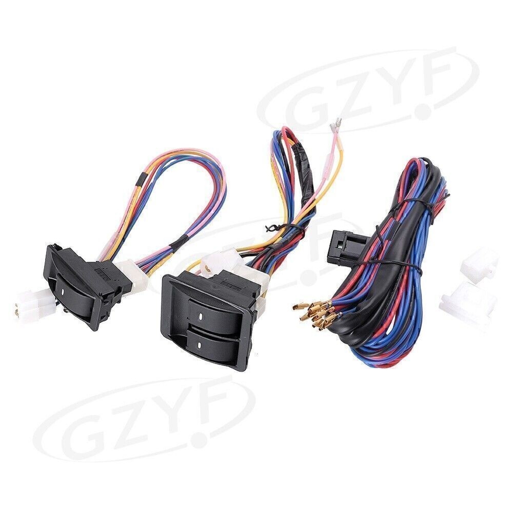 Car Power Electric Window Master Control Switch With Wire Harness Universal