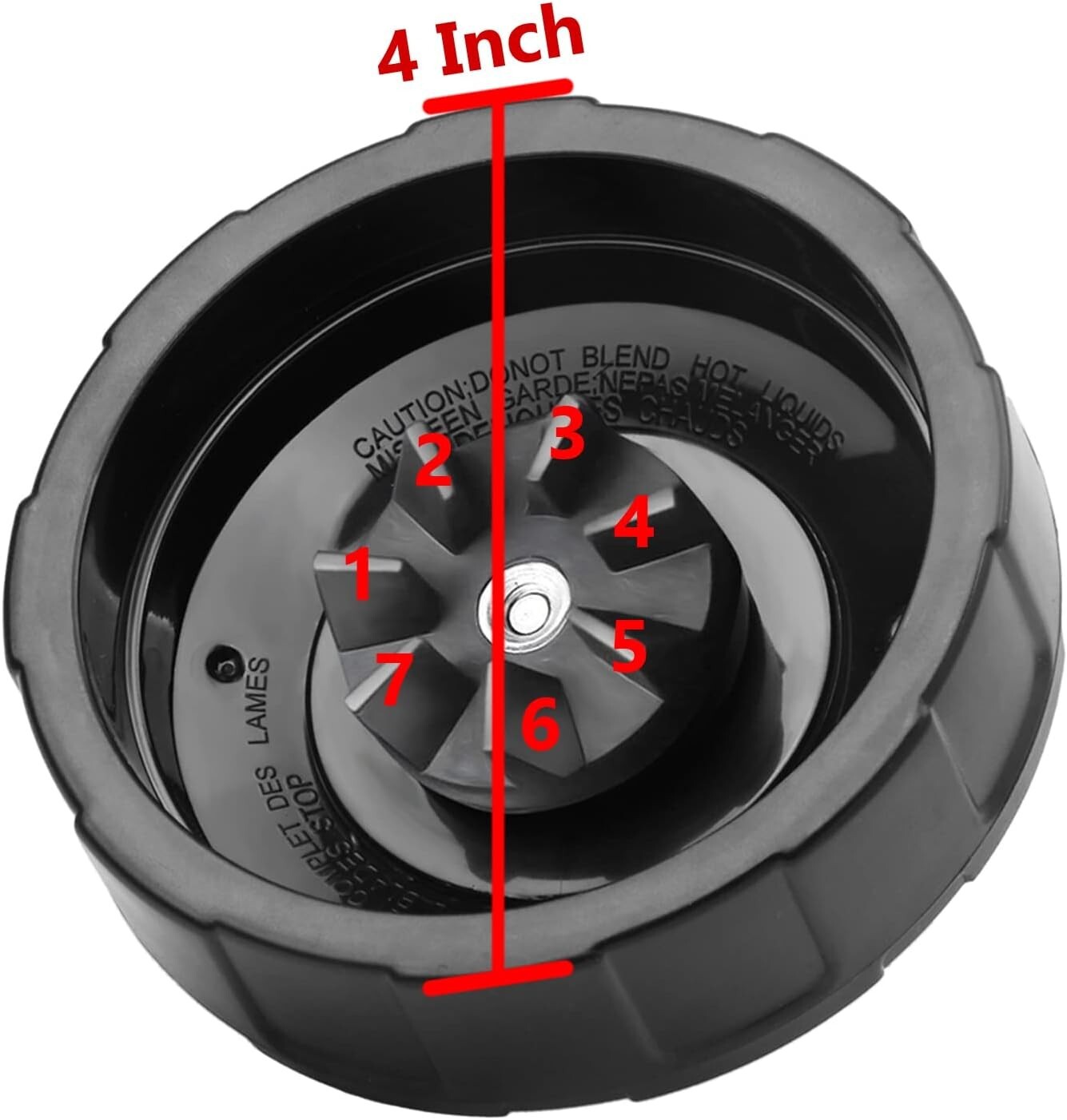 Ninja Blender Replacement Parts – Premium Grade 7 Fins Ninja Blender Blade