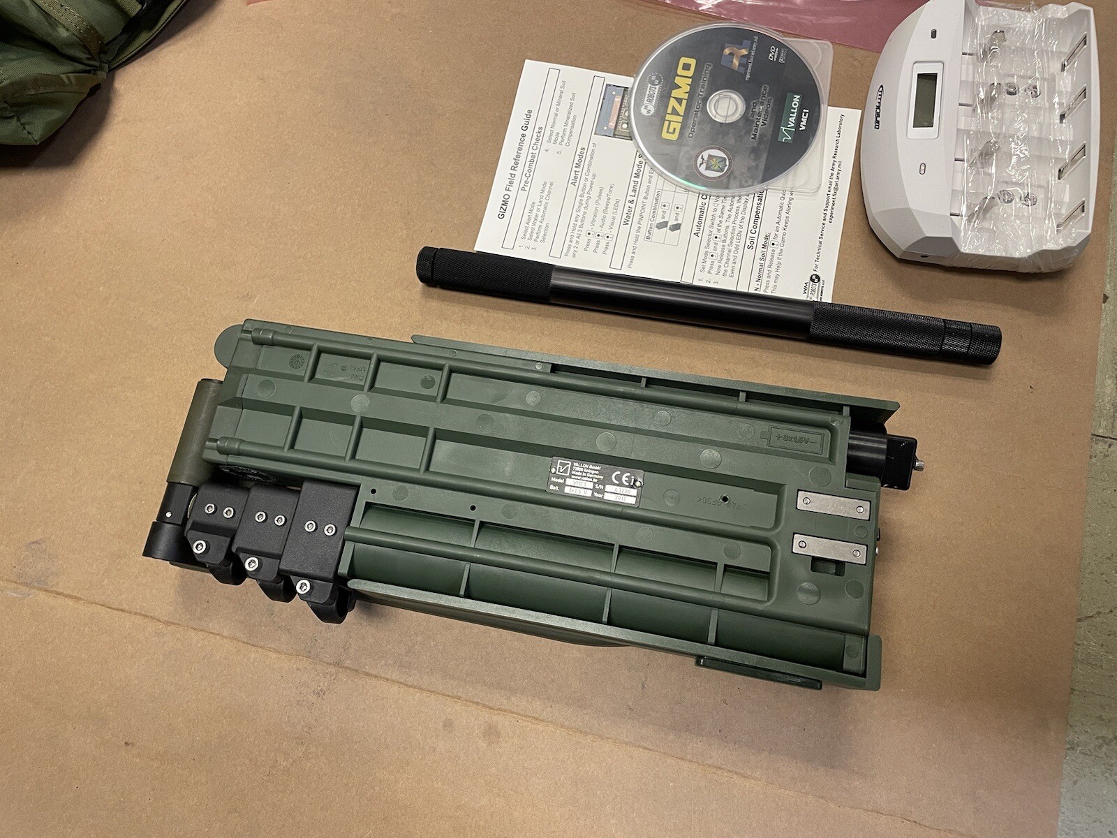 VALLON VMC1 Mine Metal Detector Kit Unused w/Headset, Accessories Military Grade