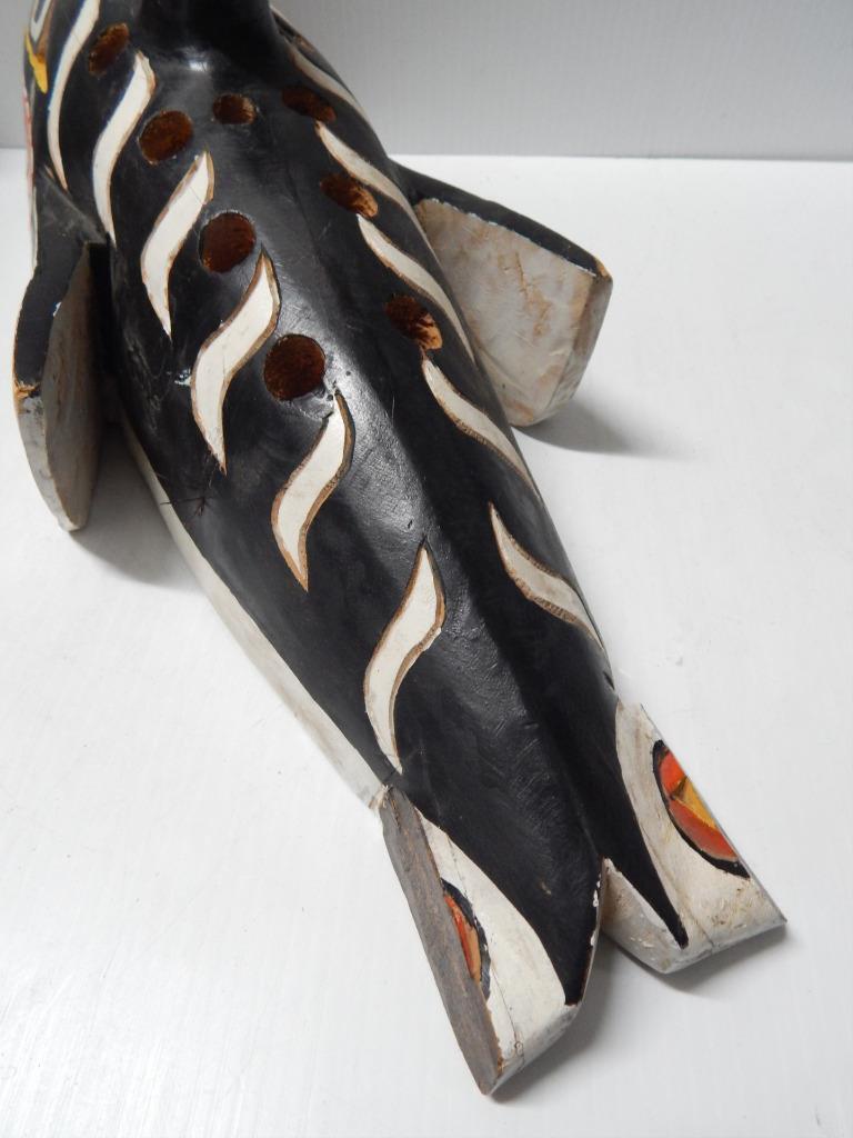 VINTAGE NW COAST INDIAN SLAHAL ORCA KILLER WHALE DSGN GAMBLING GAME PIECE