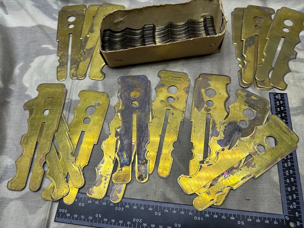 Orignal British Army Brass Button Cleaning Stick from Original Issue Box