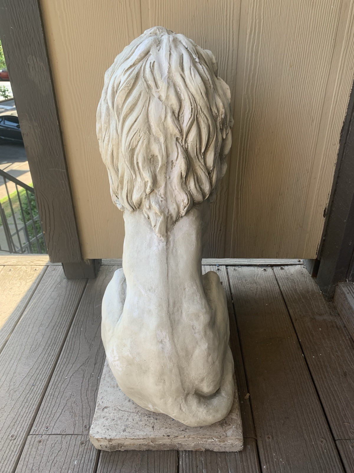 LATEX RUBBER MOLD + Fiberglass casing Large Lion H. 27” YKM-5084A Made In USA