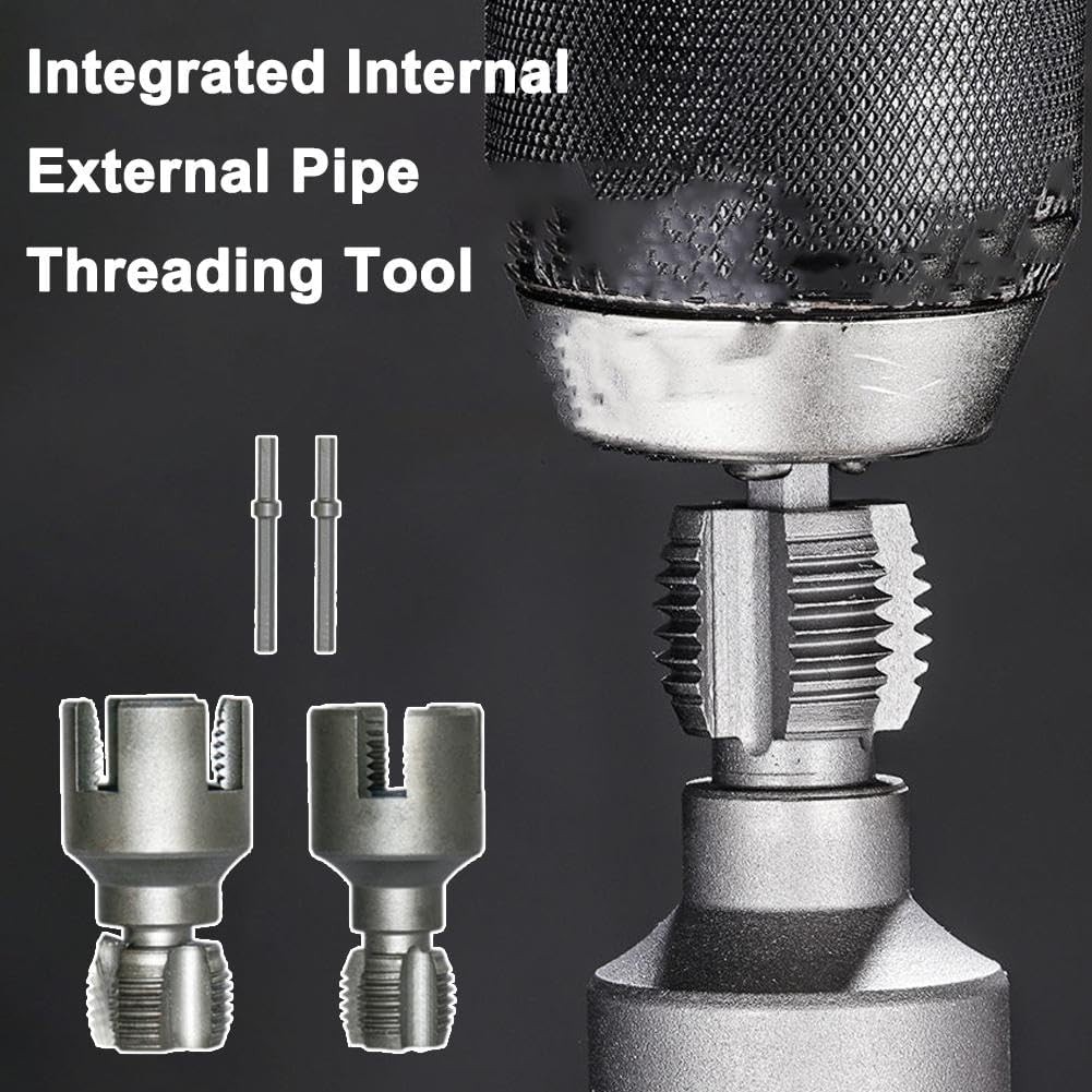 Integrated Internal&External Pipe Threading Tool, Dual-Function Pipe Thread Tool