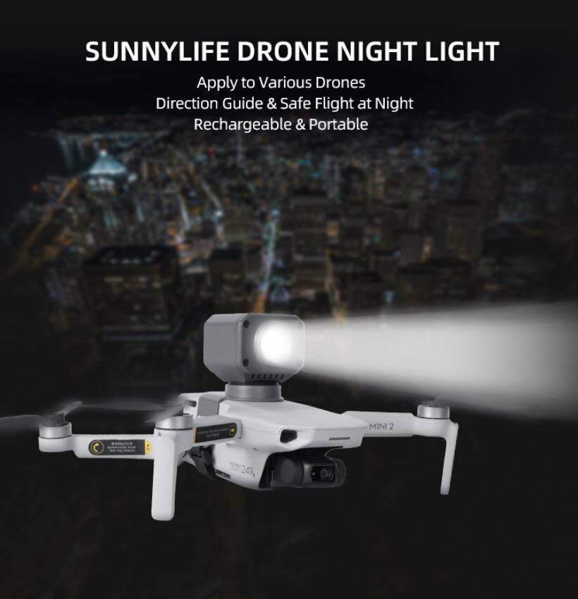 Night Flying Light & Mounting Bracket for DJI Mavic Pro