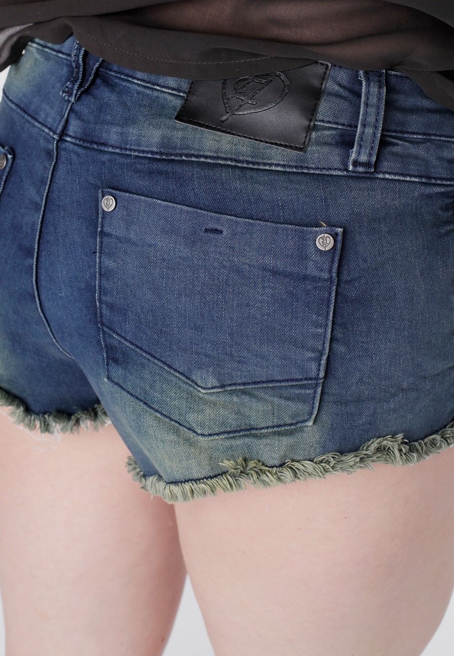 IRON FIST PONY TAIL DENIM SHORTS REMOVEABLE TAIL