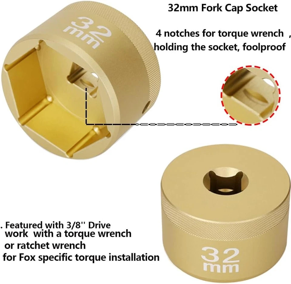 32Mm Flat Socket 32Mm Chamferless Socket 32Mm Socket Flat for Fox 36 38 40 Fork