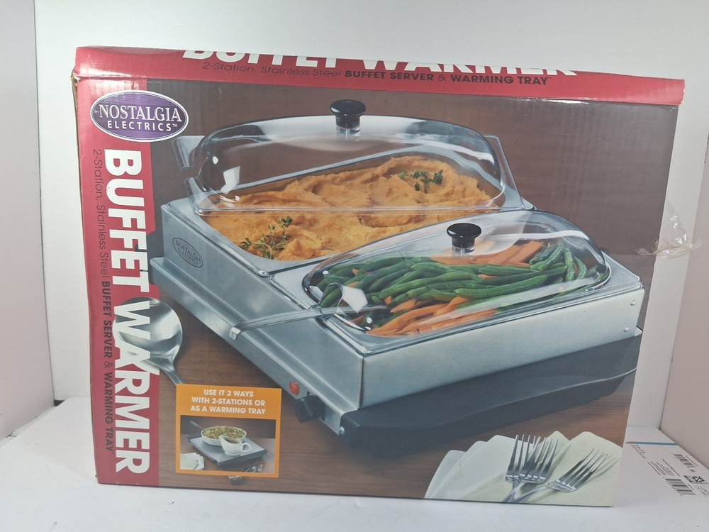Nostalgia Electrics Buffet Warmer - Opened, NIB