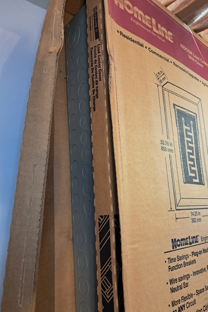 HomeLine Square D Indoor Load Center Electrical Panel Plug-on Neutral Ready New