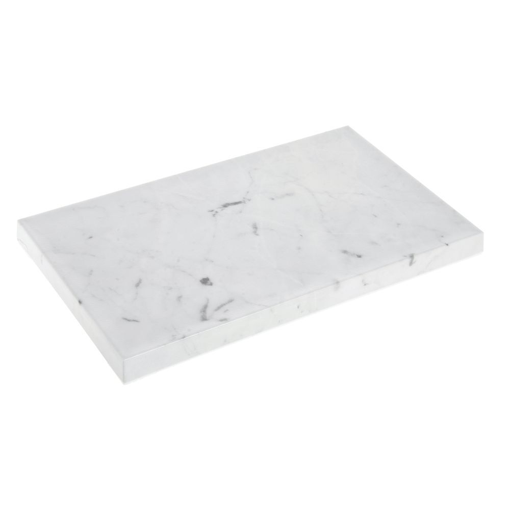 HUBERT Marble Melamine Replacement Top for Rectangular Riser - 10 1/2"L x 6